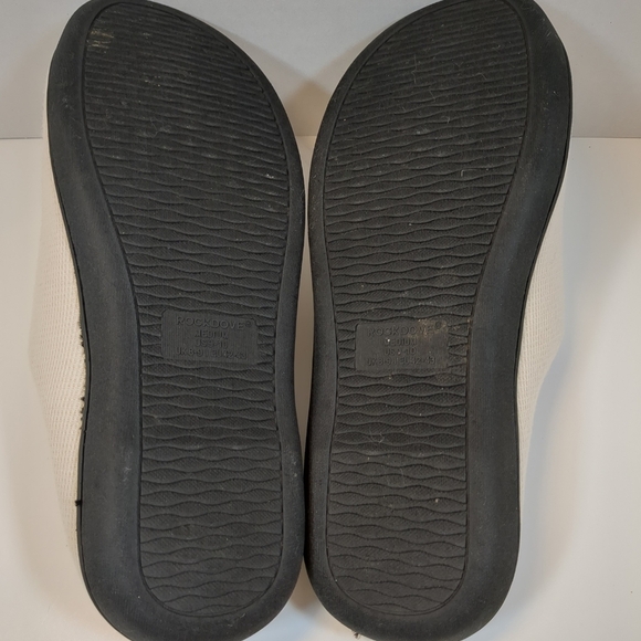 Rockdove slip on cream/red men's shoes , size medium 9/10 - Picture 10 of 11